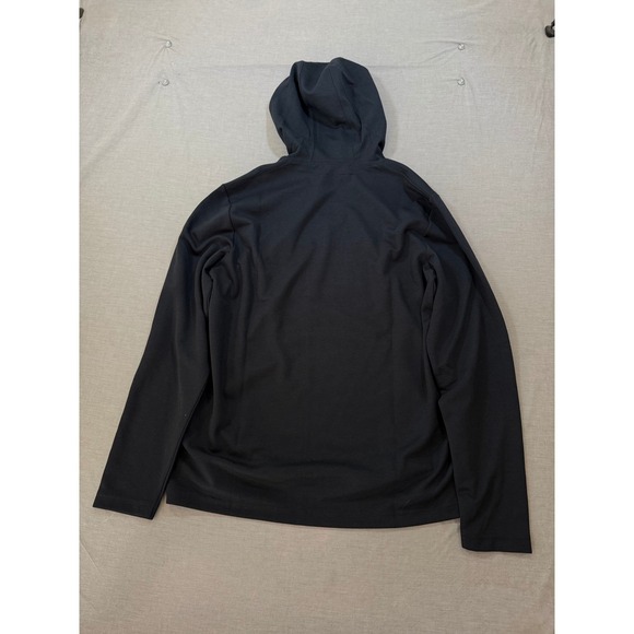 Travis Mathew Mens Pullover Hoodie Black Long Sleeve Kangaroo Pocket Size L - Picture 5 of 8